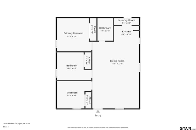 2525 N Tenneha Ave, Tyler, TX 75702 - view of room layout