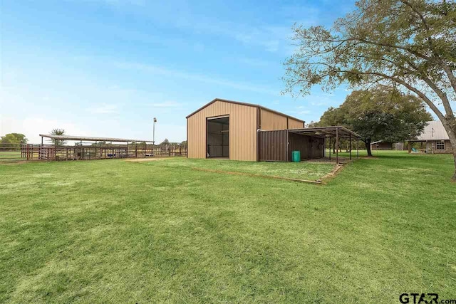 15250 Fm 858, Athens, TX 75752 - view of yard featuring a pole building and an outdoor structure