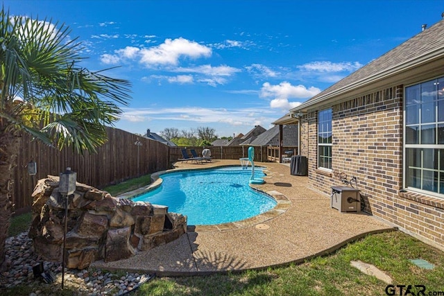 1009 Stagecoach Bnd, Bullard, TX 75757 - view of pool featuring a fenced backyard and a patio