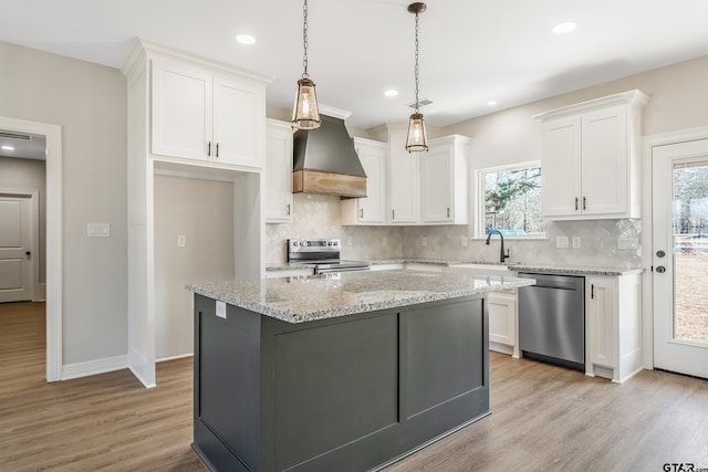 interior space with concrete floors