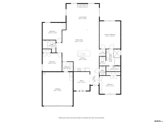 9109 Long Br, Tyler, TX 75703 - view of home floor plan