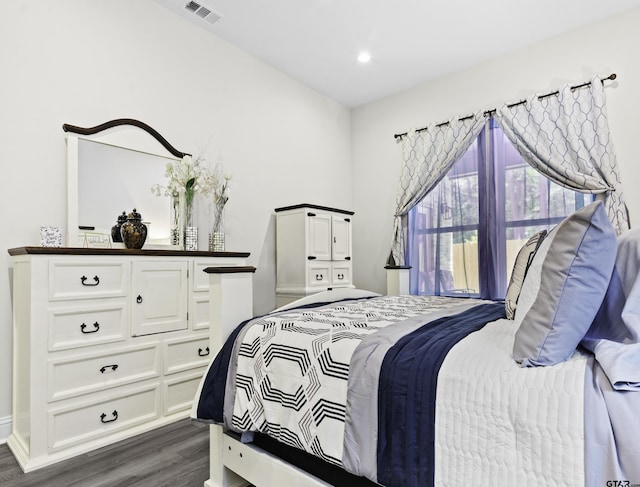 9109 Long Br, Tyler, TX 75703 - bedroom featuring dark wood-style flooring and recessed lighting
