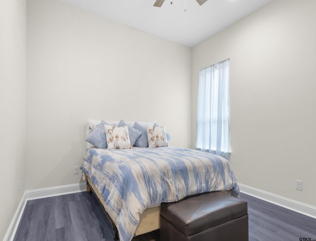 9109 Long Br, Tyler, TX 75703 - bedroom featuring wood finished floors and a ceiling fan