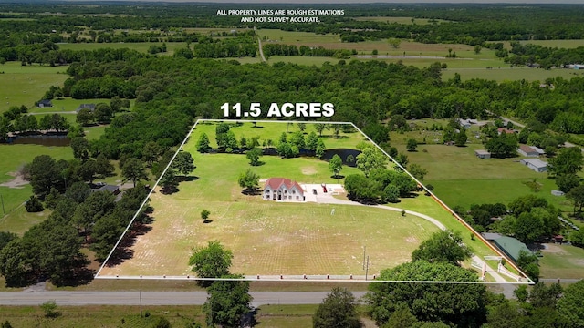 5900 Fm 858, Ben Wheeler, TX 75754 - overview of rural landscape featuring property boundaries highlighted