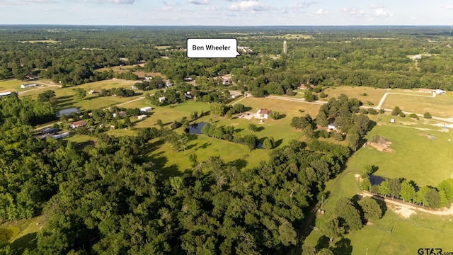 5900 Fm 858, Ben Wheeler, TX 75754 - aerial view of property's location featuring a heavily wooded area