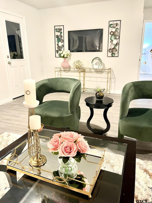 202 Parker Oaks, Chandler, TX 75758 - living room with wood finished floors and baseboards