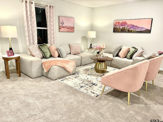202 Parker Oaks, Chandler, TX 75758 - carpeted living area with baseboards