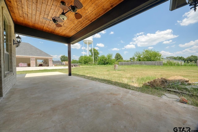 93 S Ryder Cup, Hideaway, TX 75771 - view of patio with ceiling fan