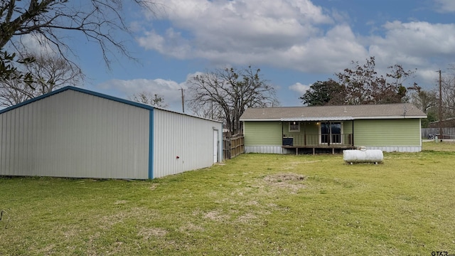 exterior space with a lawn