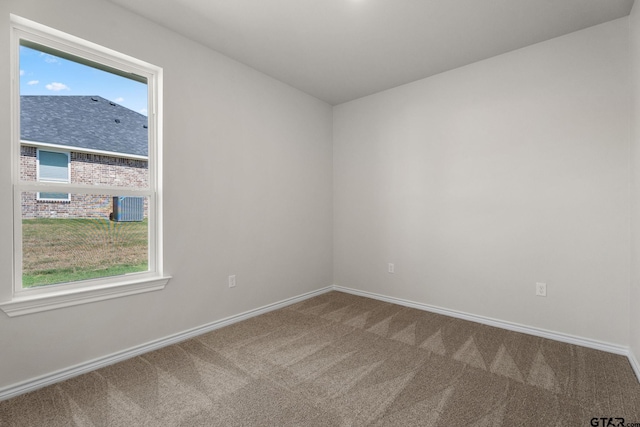 view of carpeted empty room