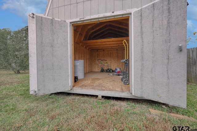 view of outbuilding