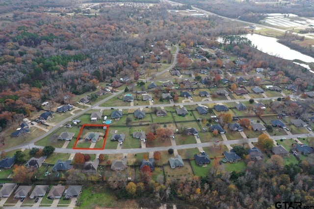 aerial view featuring a residential view