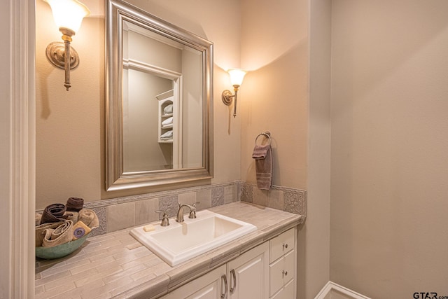 bathroom featuring vanity