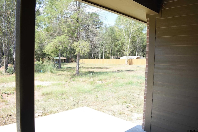 view of yard featuring a patio