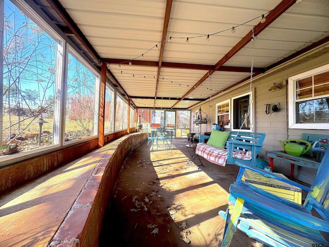 sunroom featuring plenty of natural light