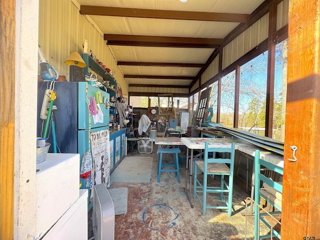 view of sunroom