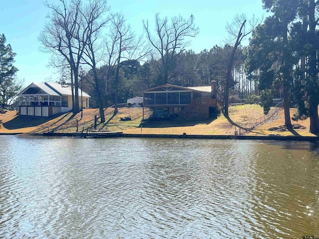 view of water feature