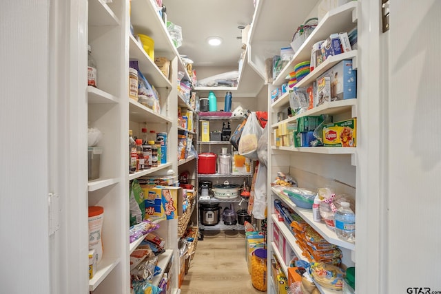 view of pantry