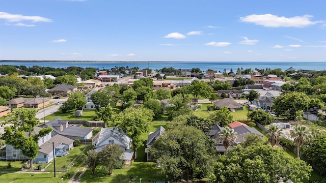408 Morton Ave, Palacios, TX 77465 - aerial perspective of suburban area featuring a nearby body of water