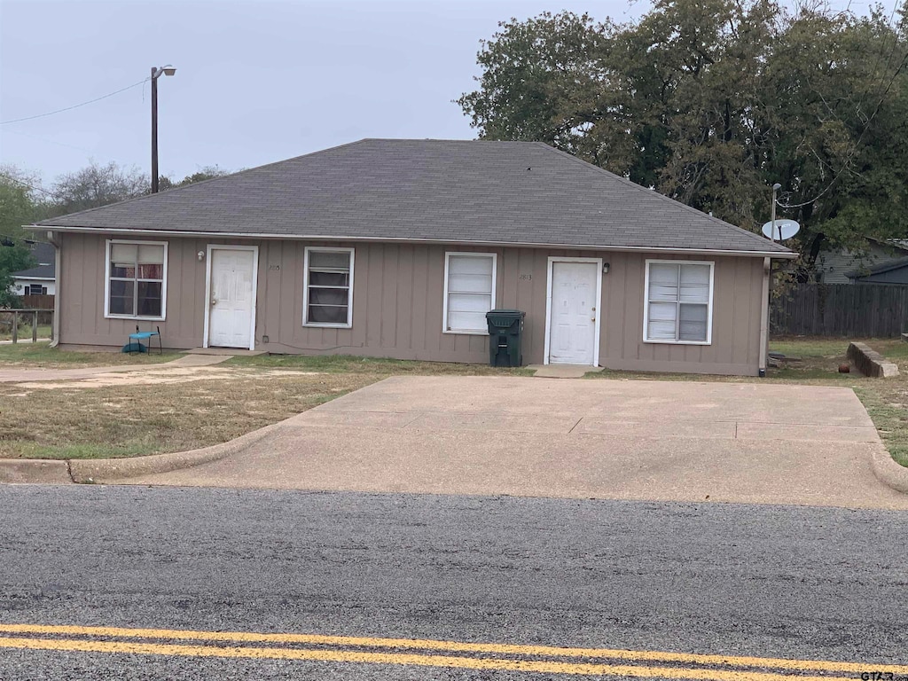 view of ranch-style home