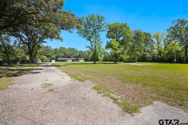 view of road with driveway