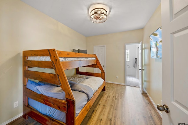 bedroom featuring hardwood / wood-style flooring