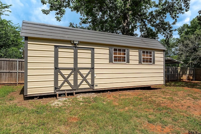 10873 Nix Ln, Whitehouse, TX 75791 - view of shed featuring a fenced backyard