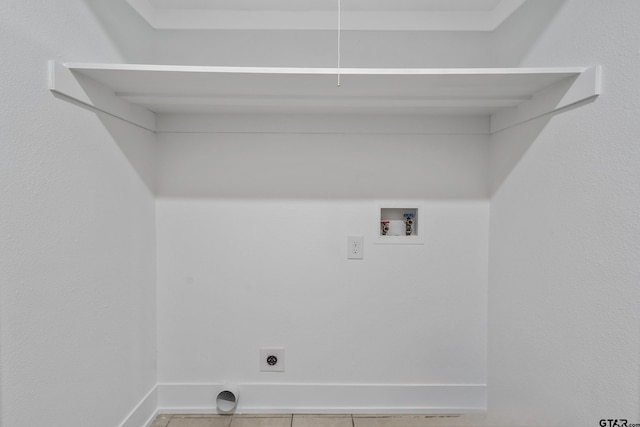 10873 Nix Ln, Whitehouse, TX 75791 - laundry area with hookup for a washing machine, tile patterned flooring, and hookup for an electric dryer