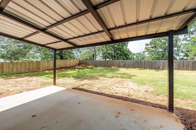 10873 Nix Ln, Whitehouse, TX 75791 - fenced backyard with a patio