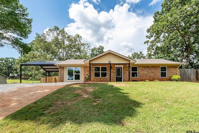 10873 Nix Ln, Whitehouse, TX 75791 - single story home with brick siding, driveway, and a carport
