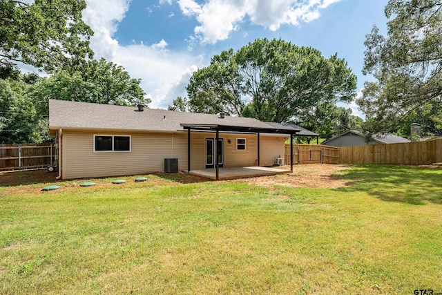 10873 Nix Ln, Whitehouse, TX 75791 - back of property with a patio area and a fenced backyard