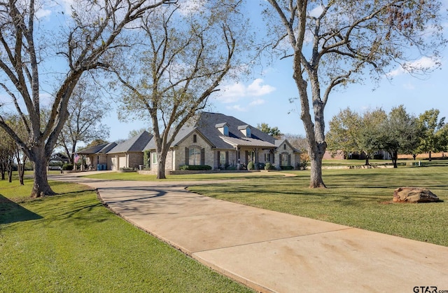 exterior space with a yard