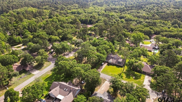 415 Lonestar Ln, Hideaway, TX 75771 - aerial overview of property's location with a forest