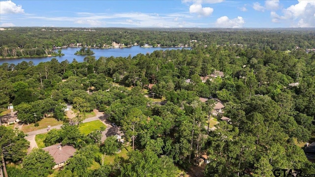 415 Lonestar Ln, Hideaway, TX 75771 - aerial view of property and surrounding area with a heavily wooded area and a large body of water