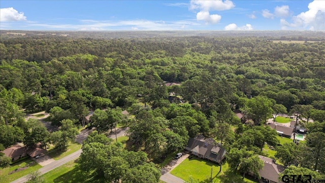 415 Lonestar Ln, Hideaway, TX 75771 - aerial view of property and surrounding area featuring a heavily wooded area