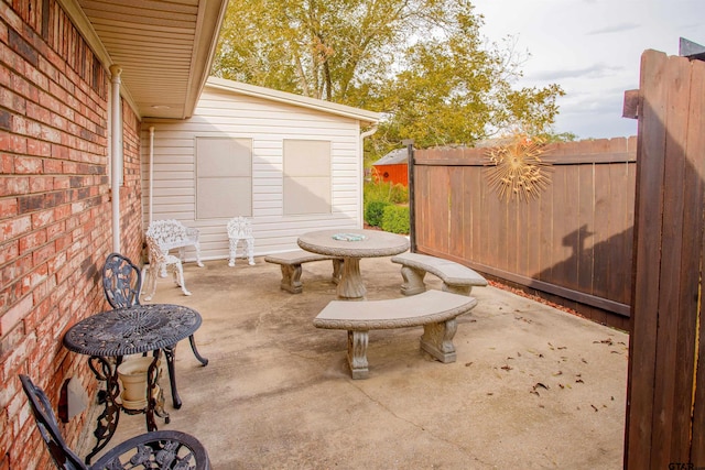 view of patio