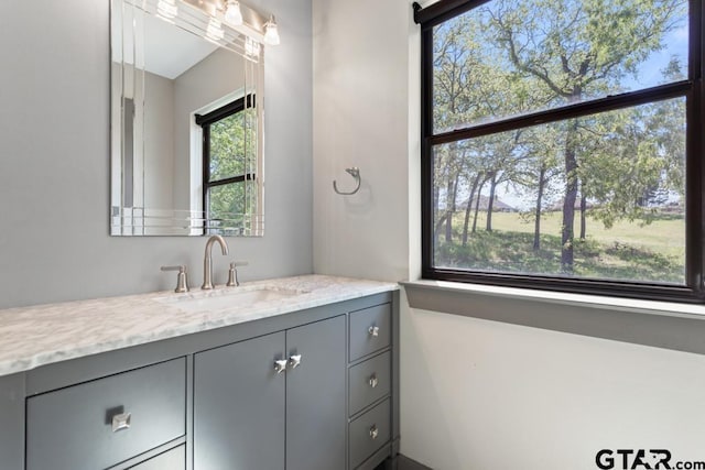 bathroom featuring vanity