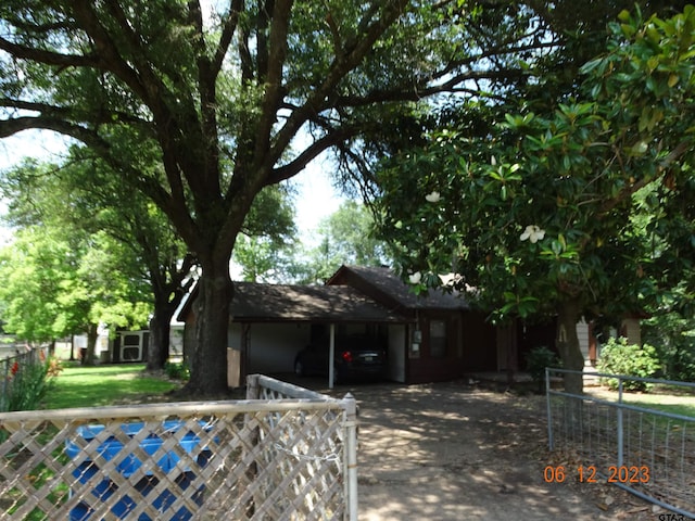 view of front of home