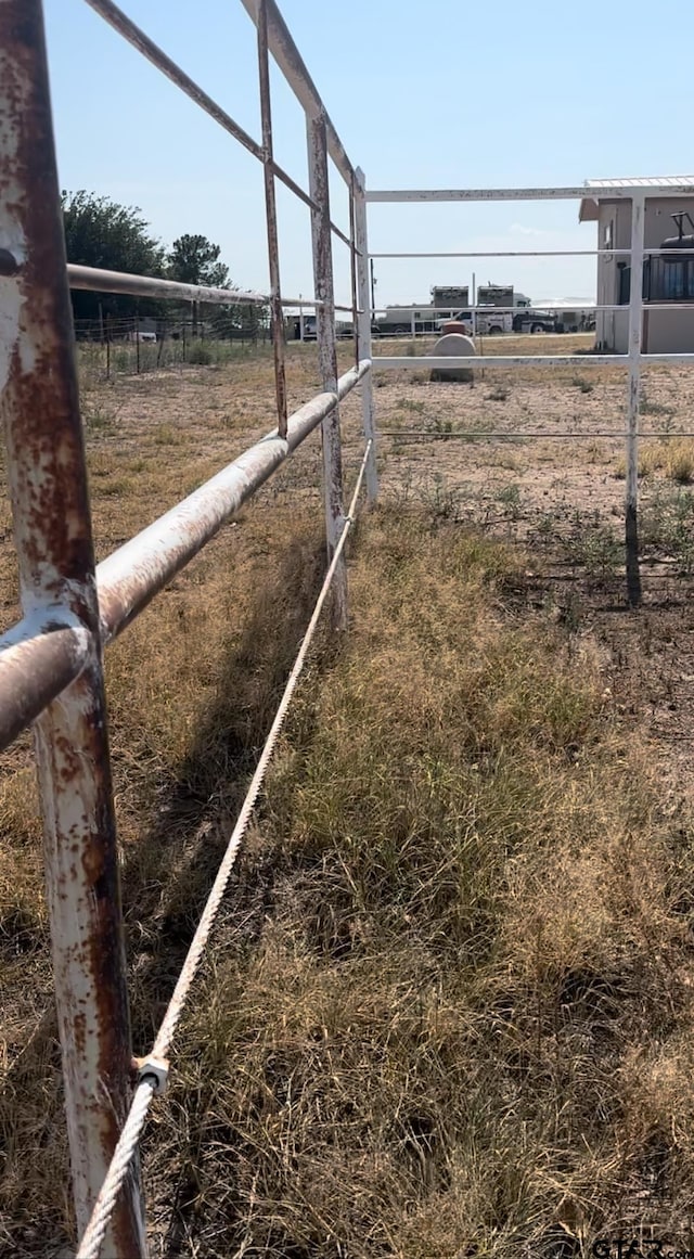 view of yard featuring a rural view