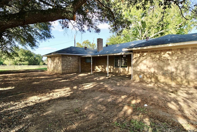 view of rear view of property