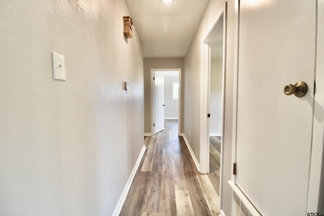 hall featuring light wood-type flooring