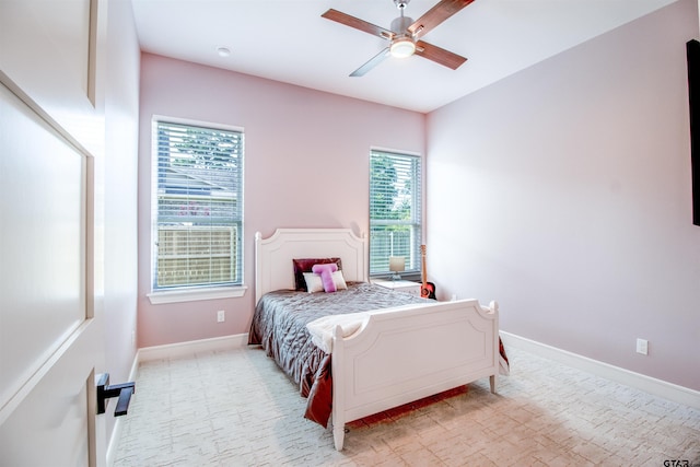 12240 Jazmin Cir, Flint, TX 75762 - bedroom featuring multiple windows and ceiling fan