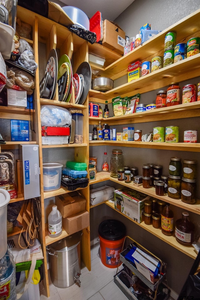 view of pantry