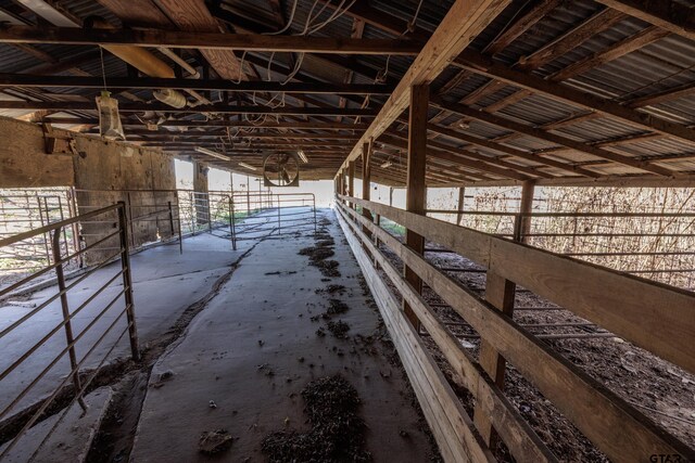 view of horse barn