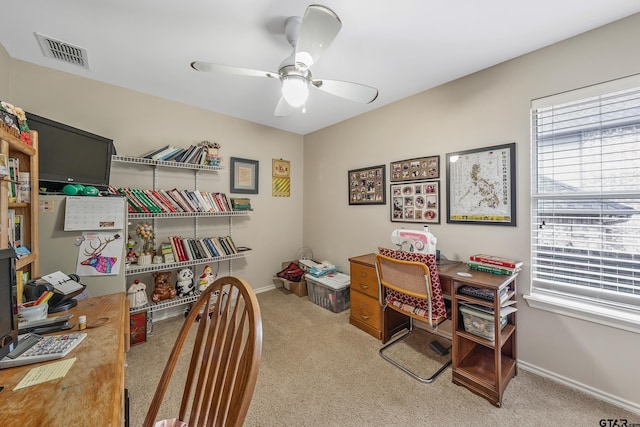 9196 Teal Flight Way, Tyler, TX 75703 - office space featuring light colored carpet, visible vents, baseboards, and a healthy amount of sunlight