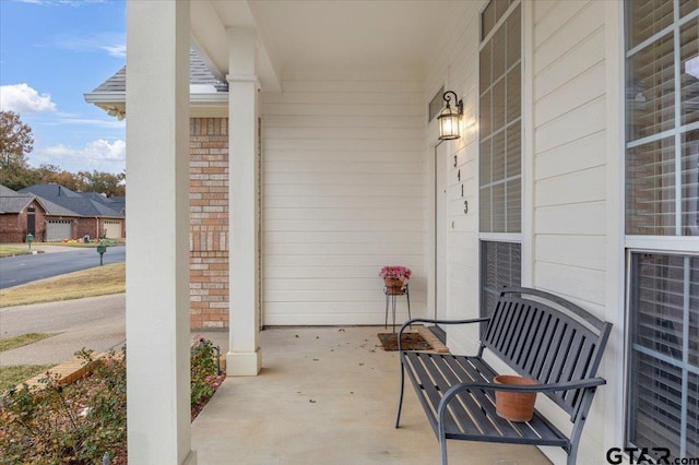 view of patio / terrace with covered porch