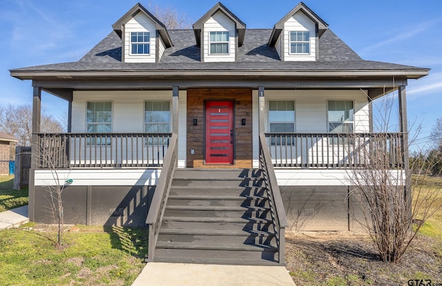 view of front of home featuring a porch