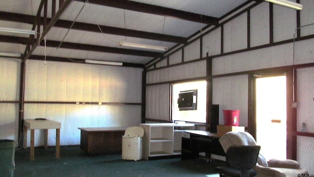 garage featuring radiator