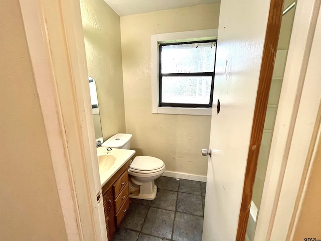 20624 Hewitt Cir, Chandler, TX 75758 - half bath with vanity, toilet, and baseboards