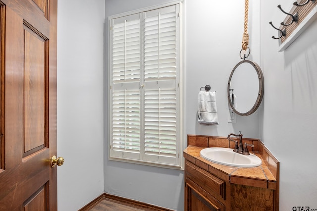 bathroom with vanity